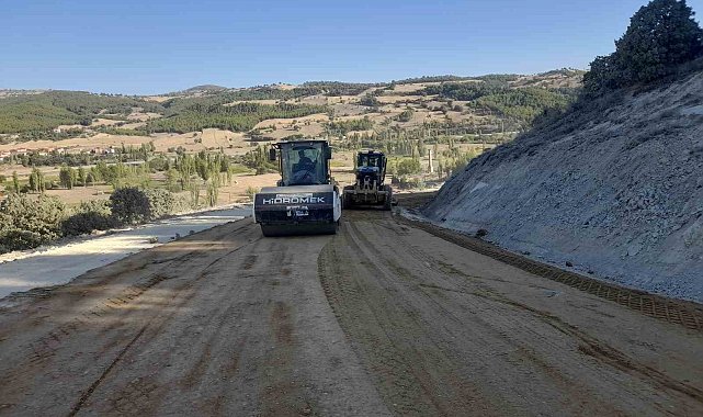 Kütahya İl Özel İdaresinin 2024 yılı köy yolları bakım, onarım, sıcak asfalt çalışmaları