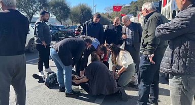 Lüks cipe çarpan motosikletli zabıta yaralandı: Ağlayan kadın sürücü bir an olsun başından ayrılmadı
