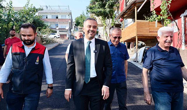 Mahalle sakinlerinden Başkan Toptaş'a teşekkür
