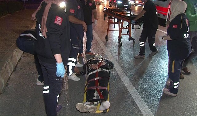Maltepe'de otomobil motosiklete çarptı: 1 yaralı