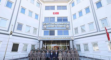 Mardin Valisi Akkoyun, kolluk kuvvetleriyle bir araya geldi