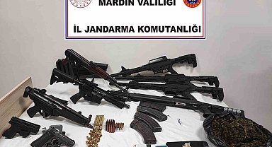 Mardin'de cephanelik ve uyuşturucu ele geçirildi