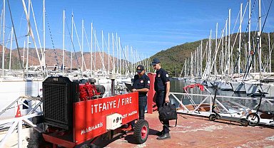 Marina, liman ve çekeklerde yangın denetimi