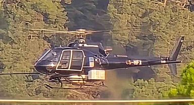 Marmaris'te Yüksek gerilim hatlarına helikopterli bakım