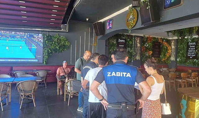 Marmaris'te zabıtadan nargile ve tütün denetimi