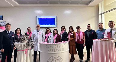 Meme kanserine pembe kurdelelerle dikkat çektiler