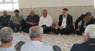 Milletvekili Şan, köylerdeki vatandaşlarla bir araya geldi