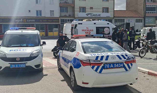 Minibüs ile motosiklet çarpıştı: 1 yaralı