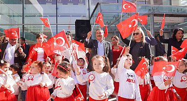 Minik yürekler cumhuriyet coşkusunu yaşadı