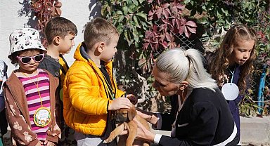 Miniklerden Sokak Hayvanları Tedavi ve Rehabilitasyon Merkezini ziyaret