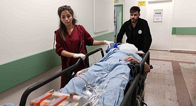 Motosiklet sürücüsü kazada ağır yaralandı