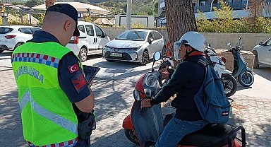 Motosiklette kask kullanımına dikkat çekildi