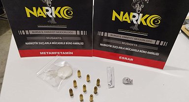 Mudanya'da uyuşturucu ve mermi ele geçirildi