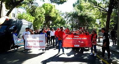 Muğla'da "Sağlık İçin Harekete Geç" yürüyüşüne yoğun katılım