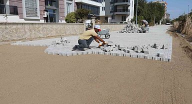 Nazilli'de yol çalışmaları sürüyor