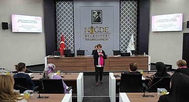 Niğde Belediyesi'nden kadın personele farkındalık eğitimi