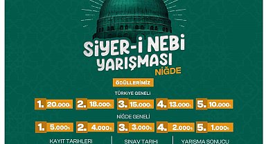 Niğde'de Siyer-i Nebi Yarışması yapılacak