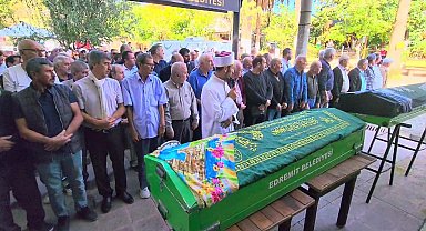 Öldürülen anne ve kızı son yolculuklarına uğurlandı