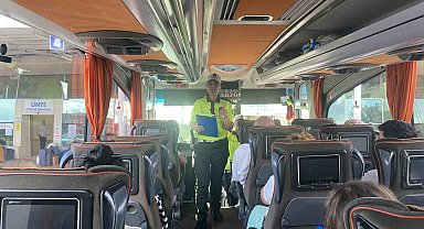 Ordu'da yolculara emniyet kemeri uygulaması yapıldı