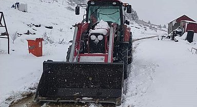 Ordu'nun yüksek kesimlerinde kar yağışı