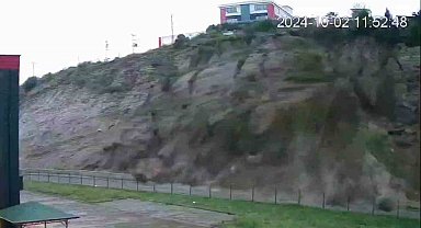 Organize Sanayi Bölgesi'ndeki heyelan anı güvenlik kamerasında