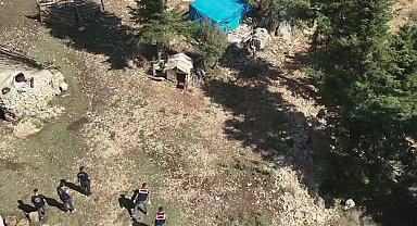 Ormanlık alanda uyuşturucu yetiştiren şüpheliler suçüstü yakalandı