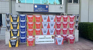 Osmaniye'de 2 milyon 500 bin makaron ele geçirildi