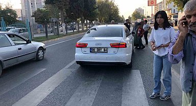 Otomobilin çarptığı yaya yaralandı