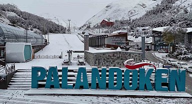 Palandöken beyaz gelinliğini giydi