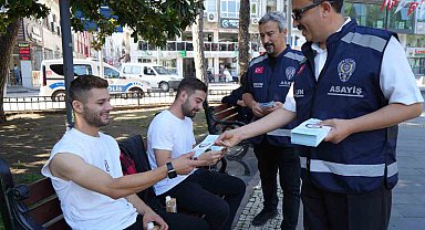 Polisten vatandaşlara 'yasa dışı bahis' ve 'dolandırıcılık' bilgilendirmesi