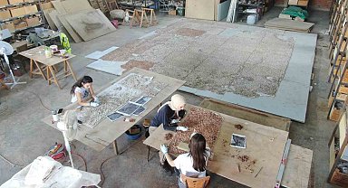 Pompeipolis Antik Kenti'ndeki bin 800 yıllık mozaikler gün yüzüne çıkartılıyor