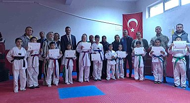 Posof'ta miniklerin kuşak heyecanı