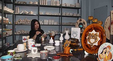 "Kültür sanatçısı" ünvanlı kadın, Şırnak'ın tarihini seramiğe işliyor