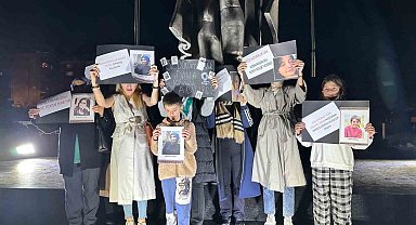 Rize'de kadına şiddete karşı protesto ilgi görmedi