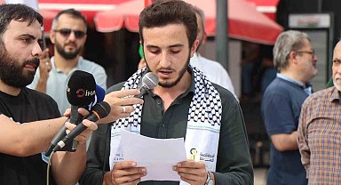 Sakarya tek yürek oldu, İsrail'in zulmüne karşı yürüdü