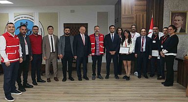 Samsun Eğitim Araştırma Hastanesi'ne Kızılay'dan altın madalya