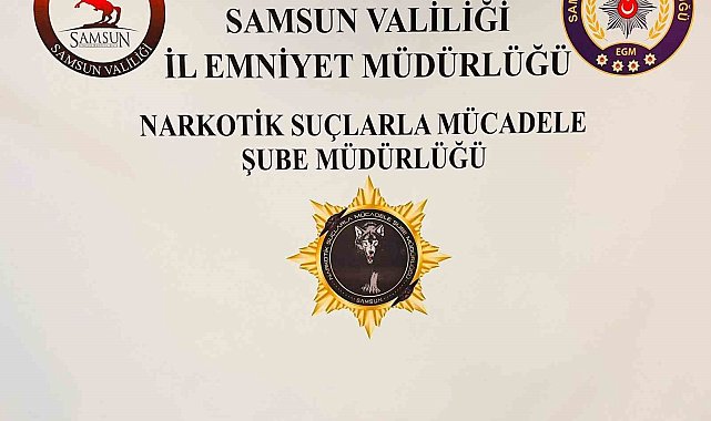 Samsun'da 1 kilo skunk ile yakalanan şahsa gözaltı