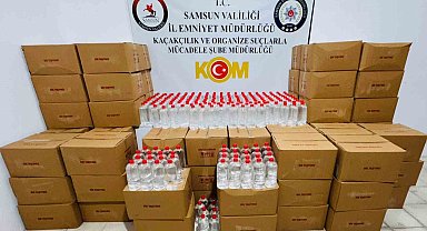 Samsun'da 1 ton 200 litre etil alkol ele geçirildi