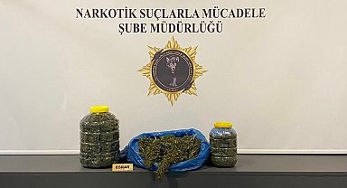 Samsun'da 6 kilo 700 gram esrar ele geçirildi
