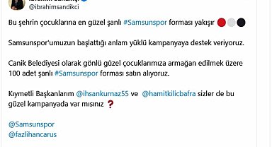 Samsun'da, belediye başkanlarından forma kampanyasına büyük destek