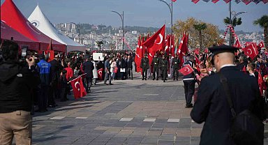 Samsun'da Cumhuriyet'in 101. yılı coşkuyla kutlandı