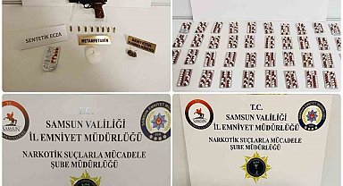 Samsun'da eş zamanlı uyuşturucu operasyonu: 14 gözaltı