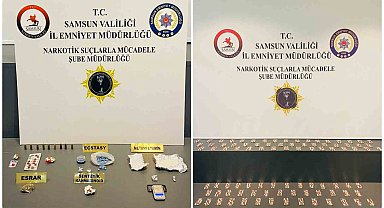 Samsun'da uyuşturucuyla yakalanan 2 kişi gözaltına alındı