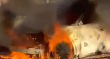 Şanlıurfa'da Togg aracı alev alev yandı