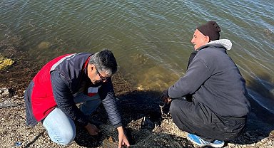 Şaphane göletlerinde su ürünleri kontrolü