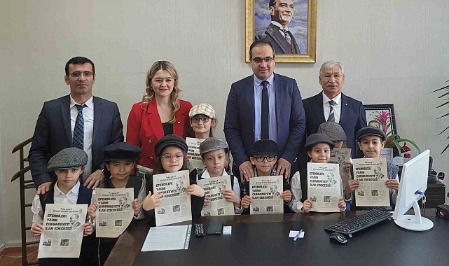 Sarıgöllü öğrenciler cumhuriyetin 101. yılına özel gazete çıkardı