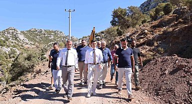 Selimiye'de yol çalışmaları devam ediyor