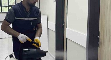 Serdivan'daki okullarda dezenfekte çalışması