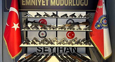 Seyhan polisi 72 silah ele geçirdi