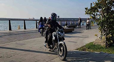 Şiddet mağduru kadının yardım istediği motosikletli karakola böyle yetiştirdi